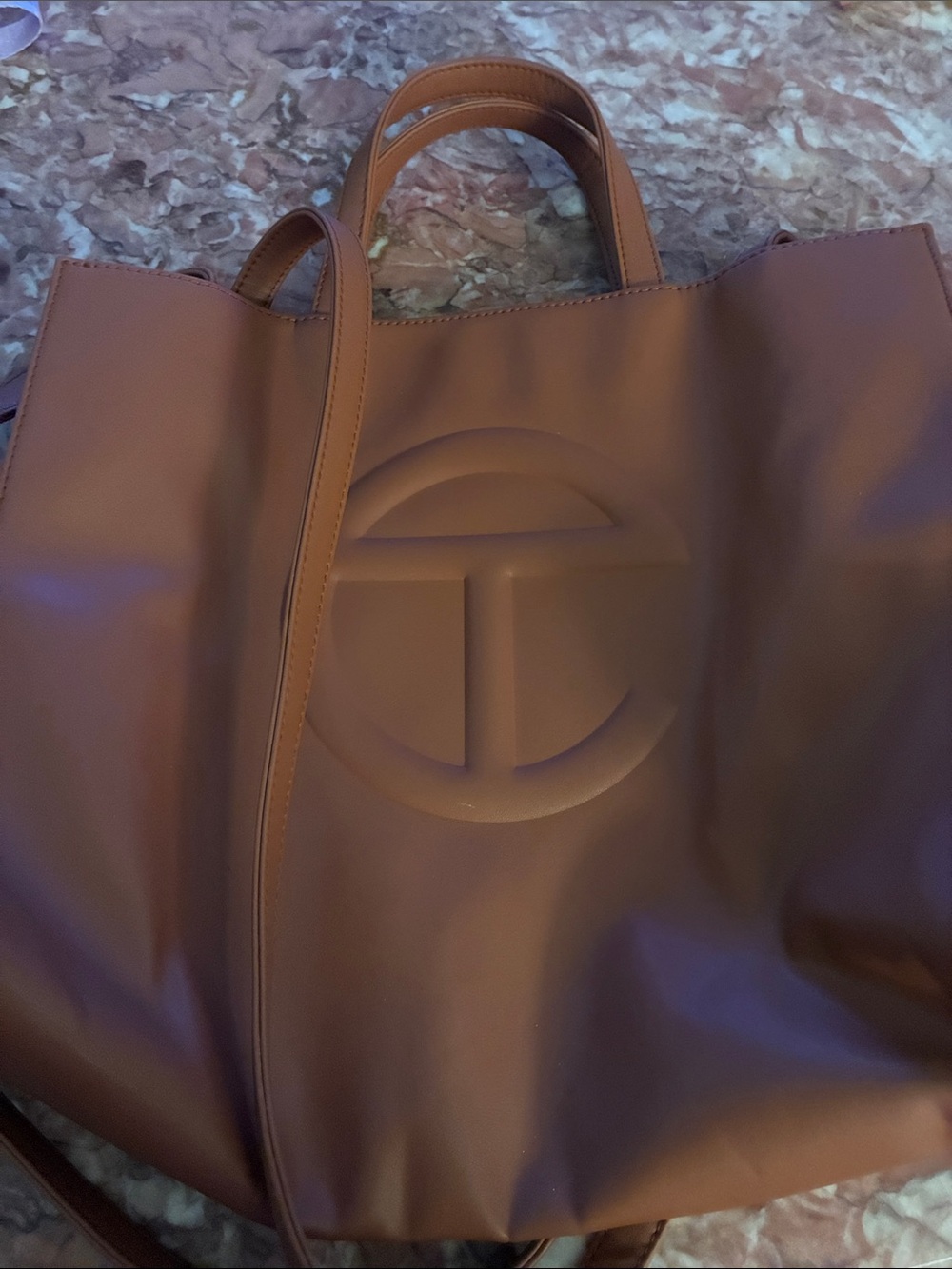 Tan Telfar Shopping Bag